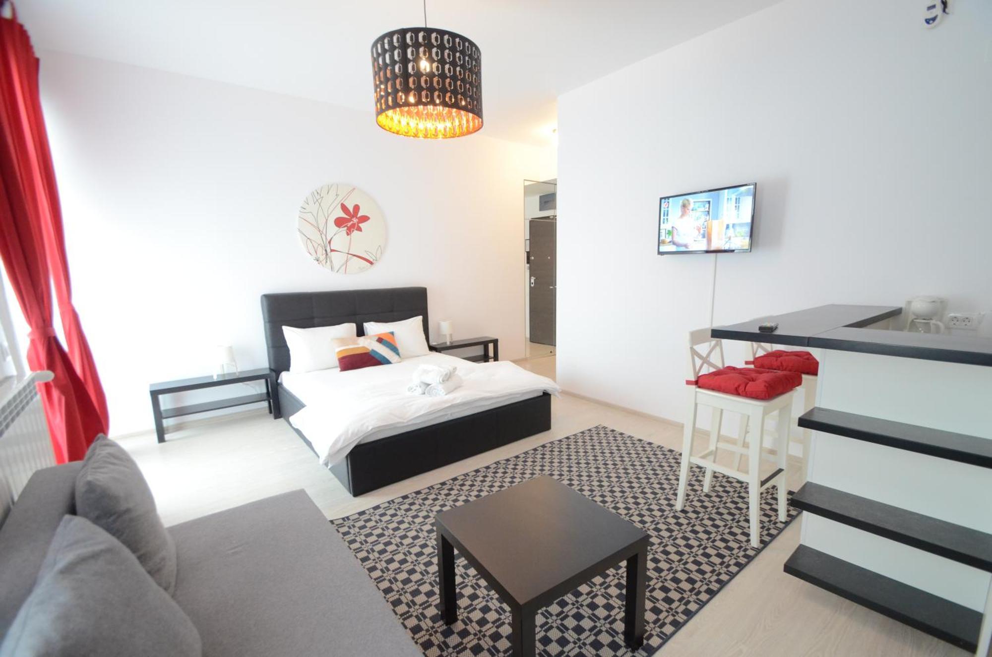 Uptown Residence Apartments Bukarest Zimmer foto